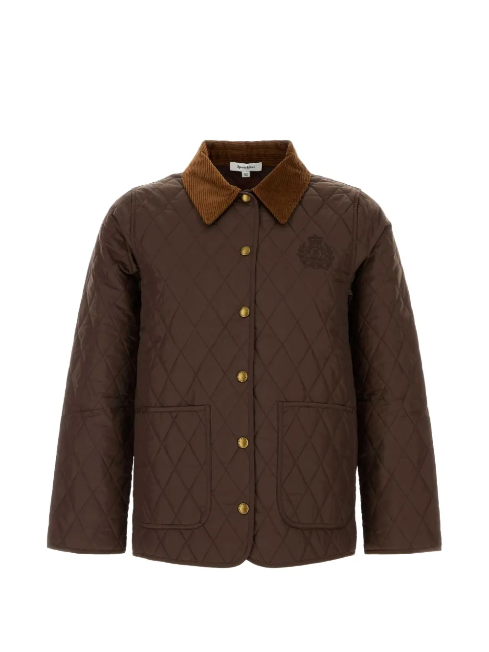 Sporty & Rich corduroy quilted jacket - Marrone