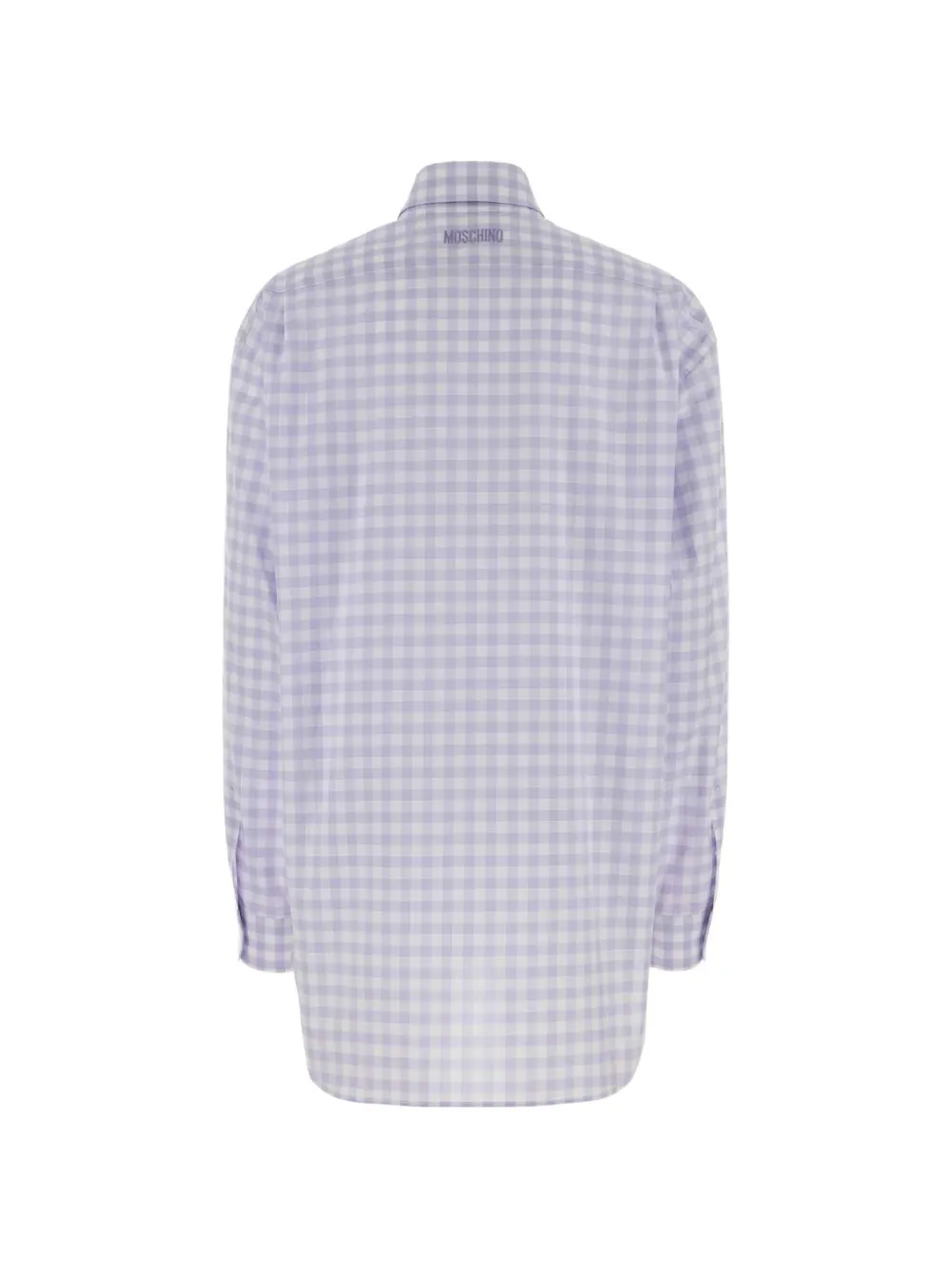  Moschino Gingham-pattern Shirt - Purple 