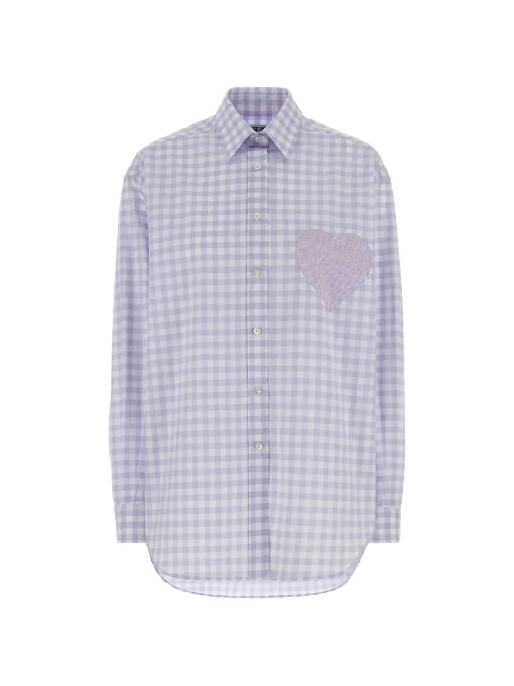Moschino gingham-pattern shirt - Violett