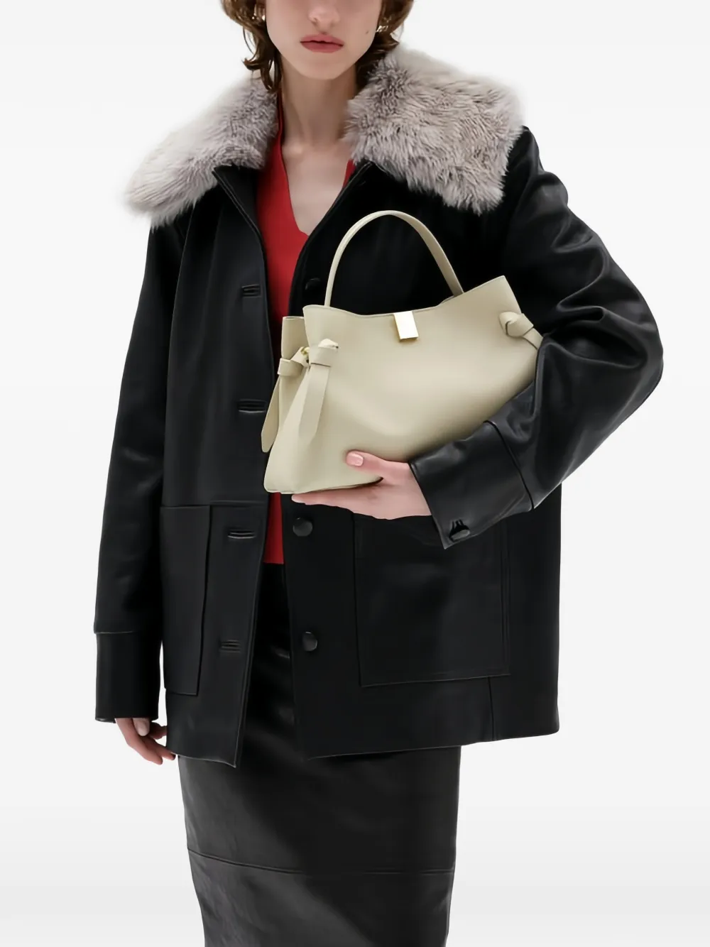  Yuzefi Gyoza Shoulder Bag - Neutrals 