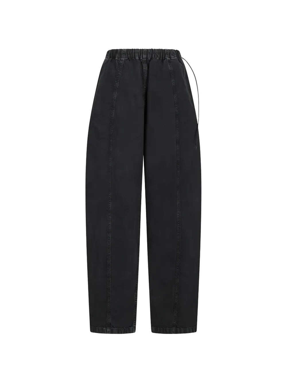 Haikure Angel drawstring twill trousers - Nero