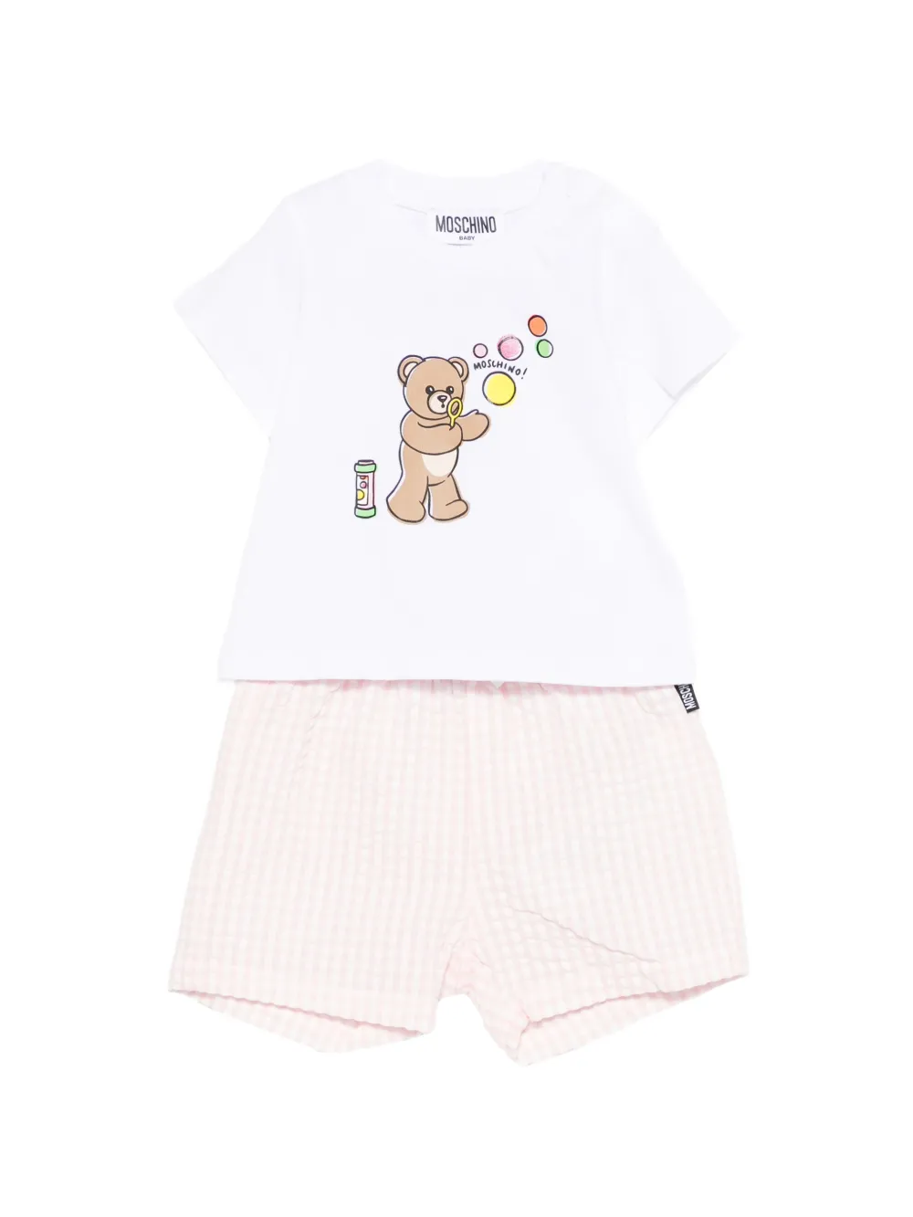 Moschino Kids bear-print babywear (set of two) - Weiß
