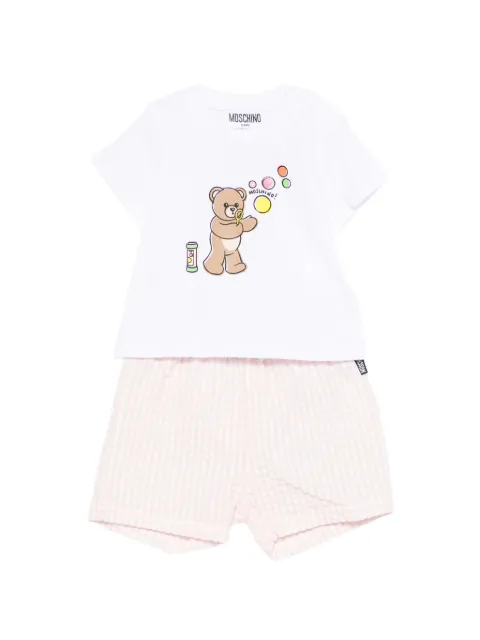 Moschino Kids babytøj med bamsetryk (sæt med to)