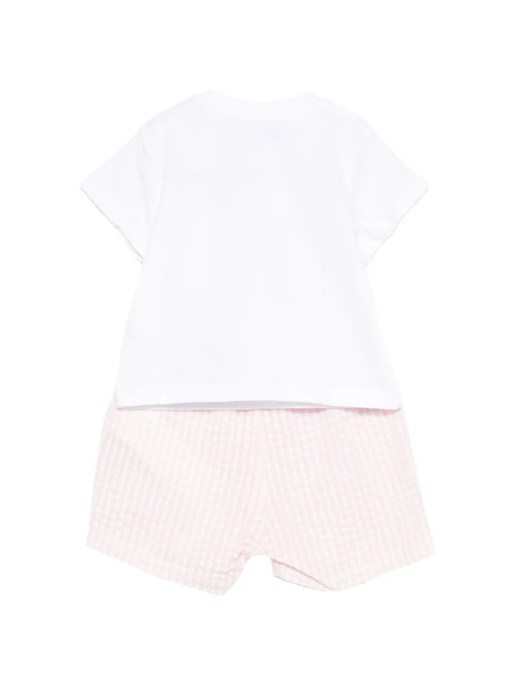 Moschino Kids Romperset met beerprint Wit