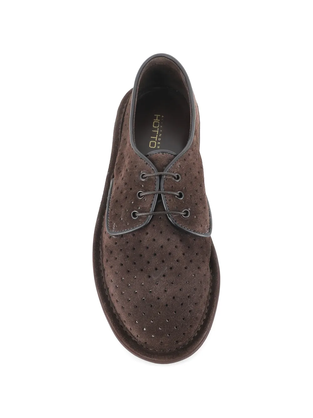 Alexander Hotto Derby schoenen met geperforeerde details Bruin