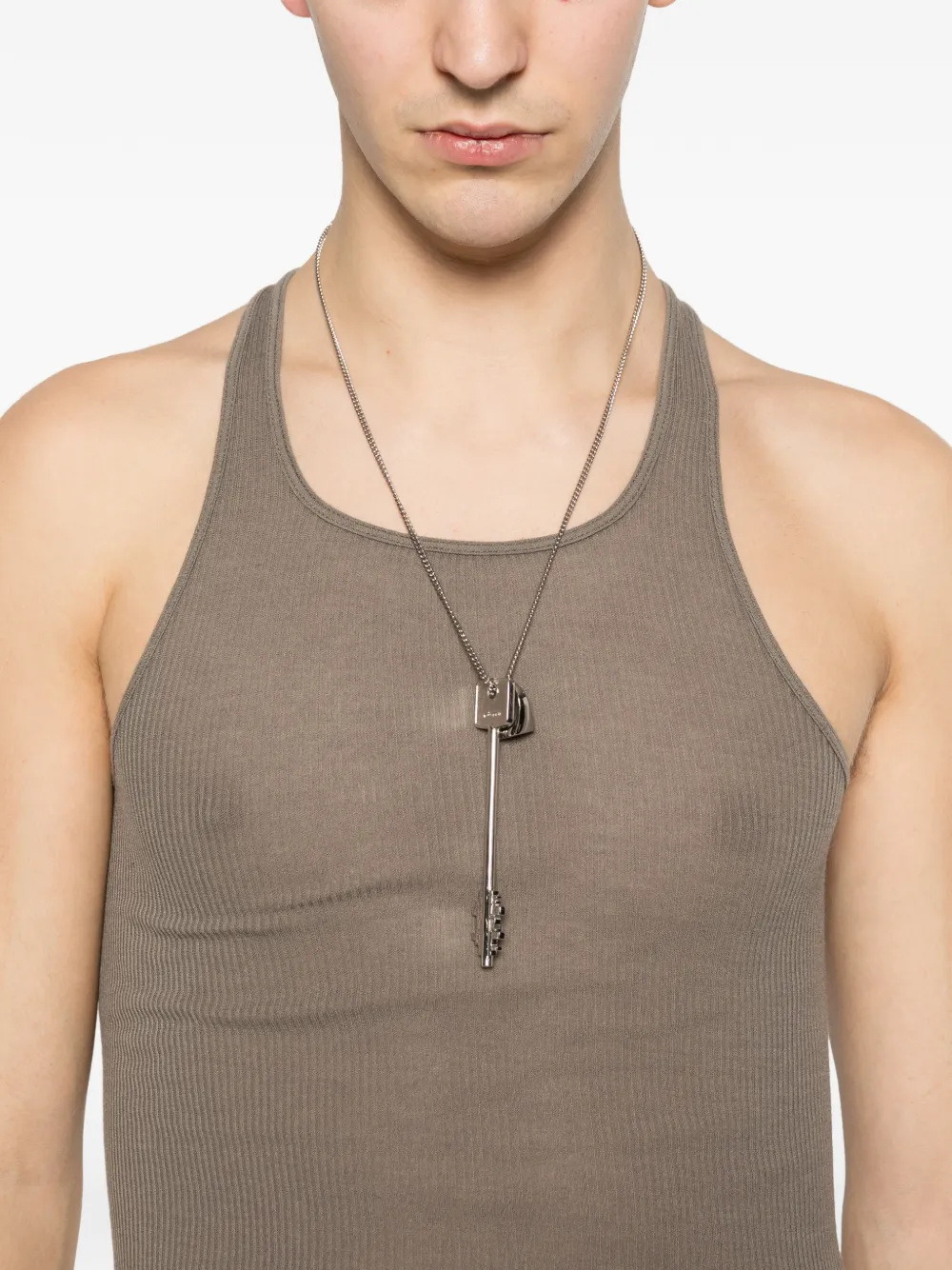 Rick Owens リブ タンクトップ | グレー | FARFETCH JP