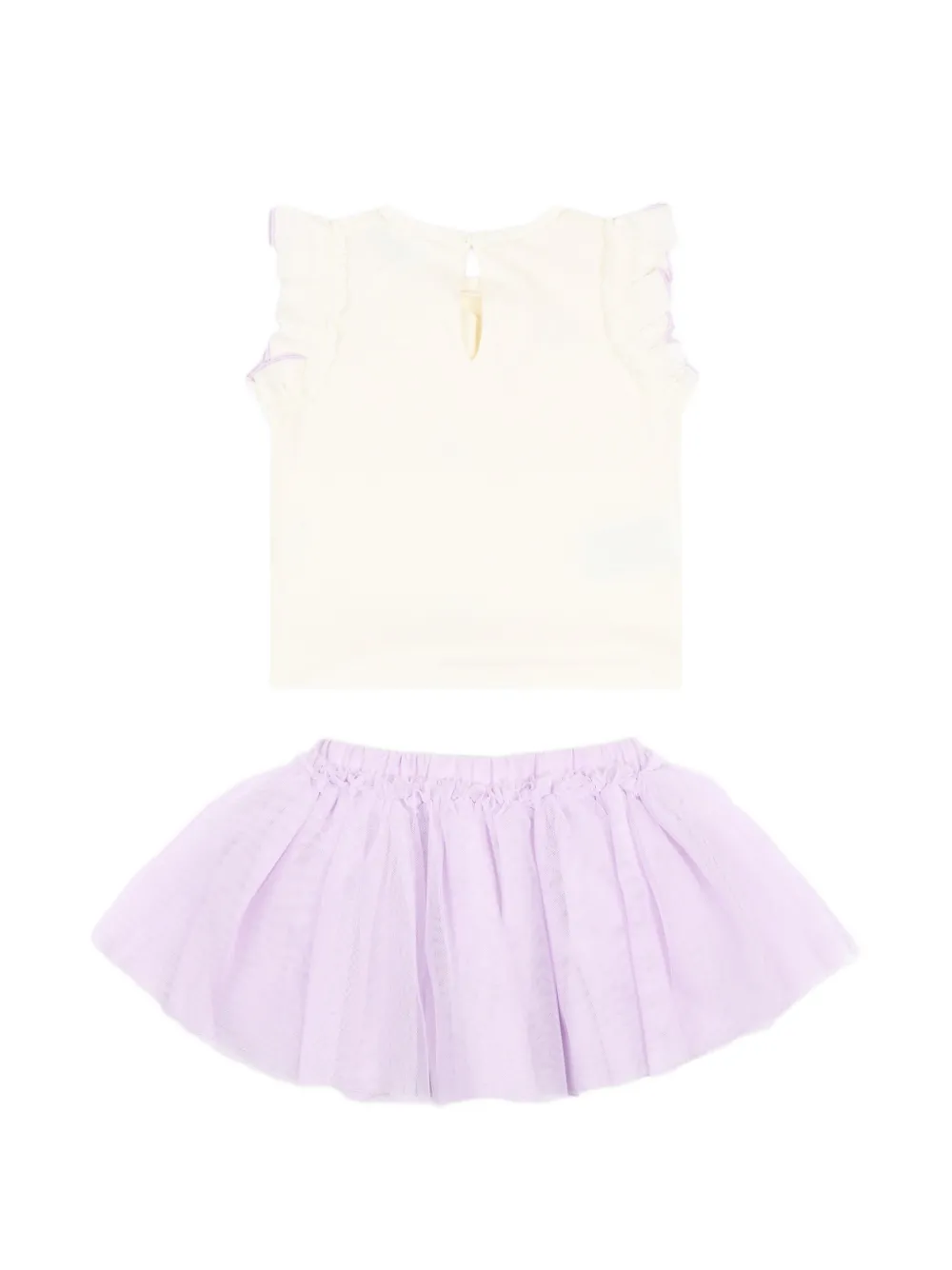  Mayoral Floral-print Skirt Set - Purple 