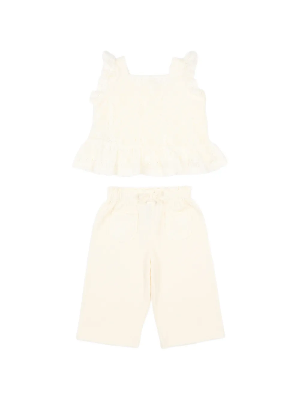 Mayoral ruffled trousers set - Toni neutri