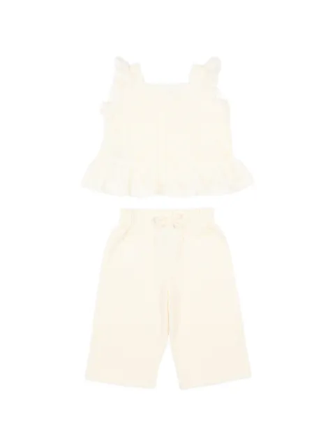 Mayoral ruffled trousers set