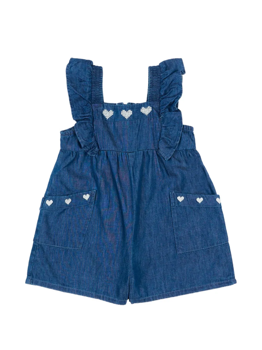 Mayoral ruffled heart-detail shorties - Blu