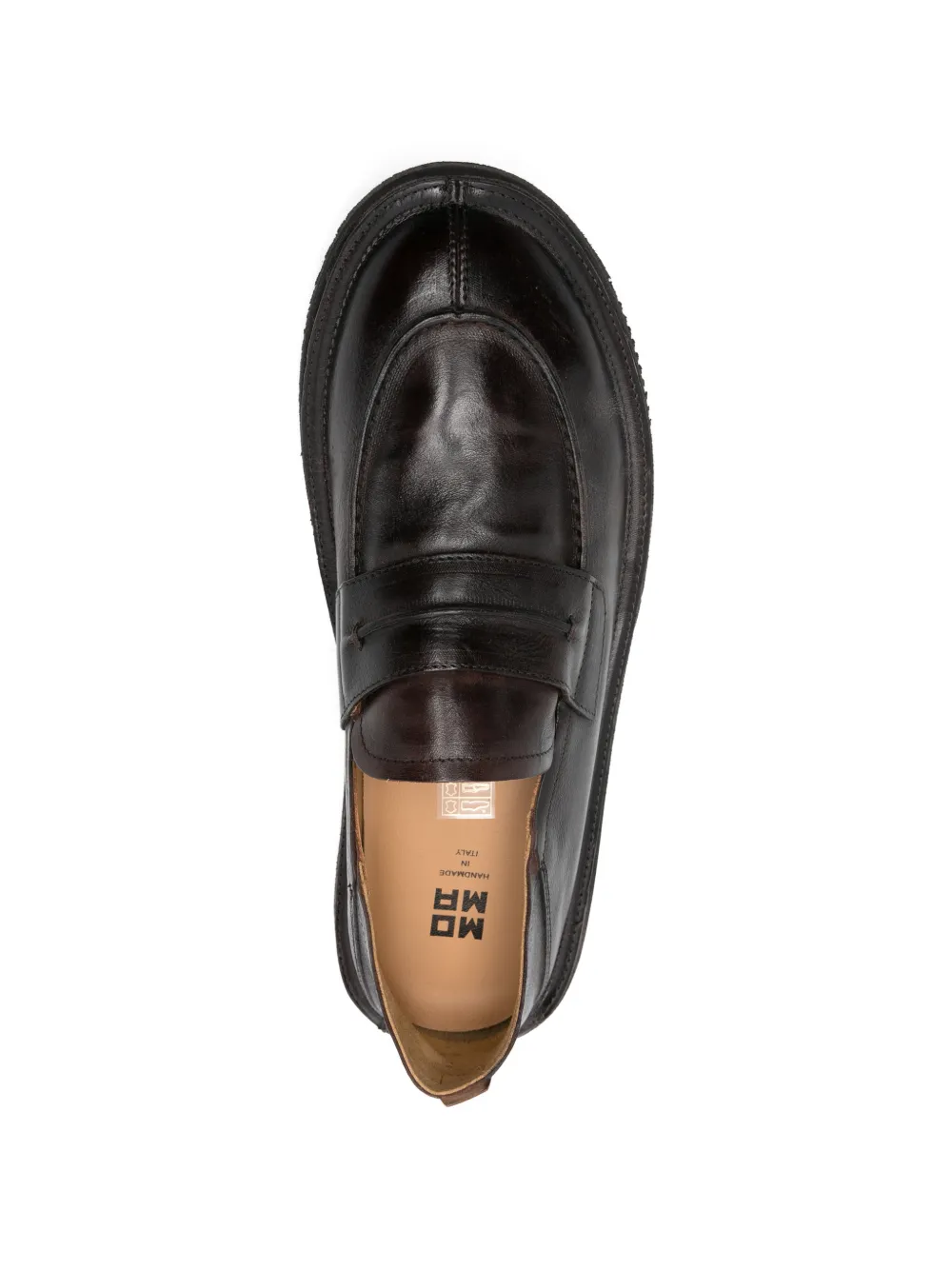Moma Leren loafers Bruin