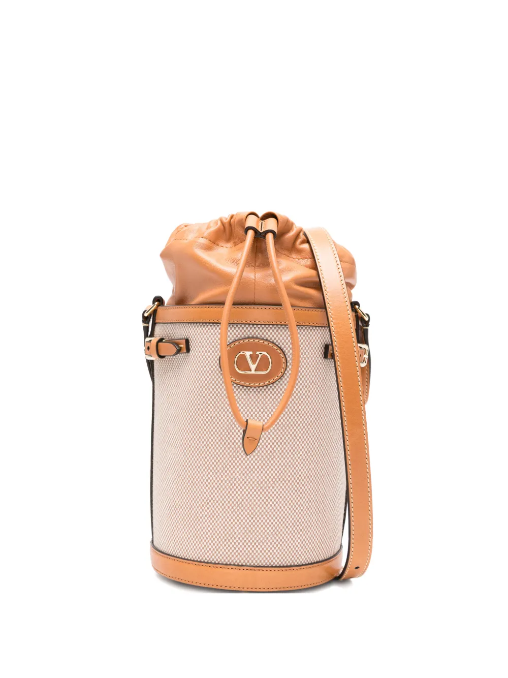 Valentino Garavani logo-detail bucket bag - Toni neutri