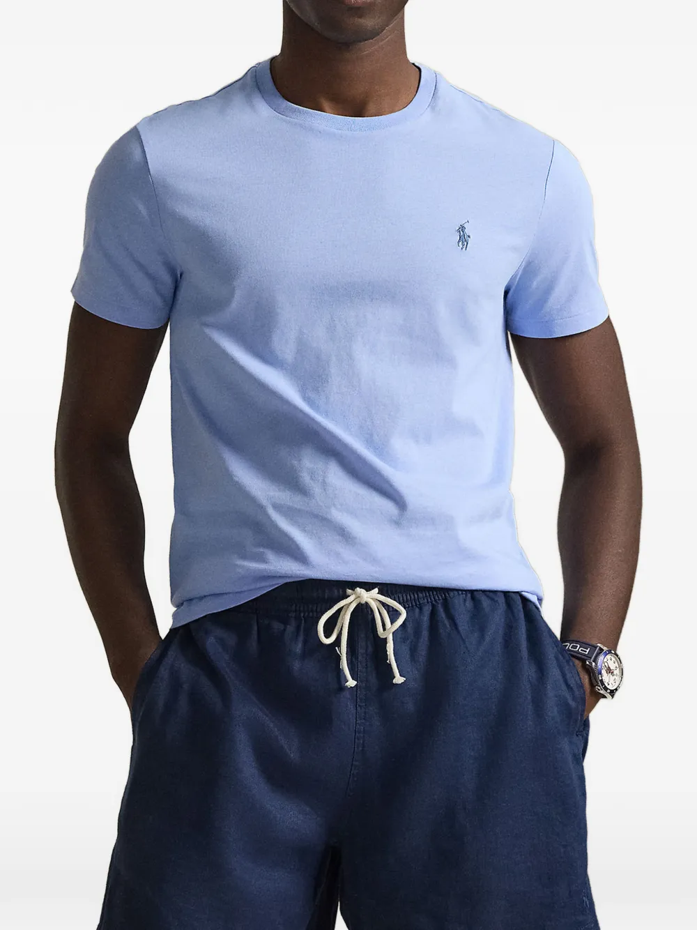 Polo Ralph Lauren T-shirt met geborduurd logo Blauw