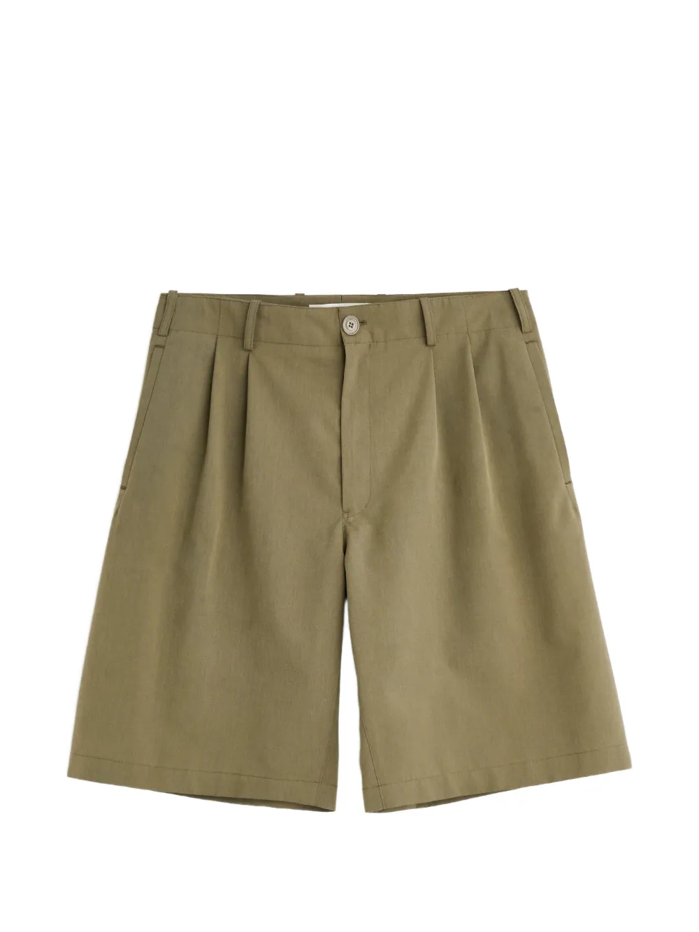 OUR LEGACY Ponte pleated shorts - Grün