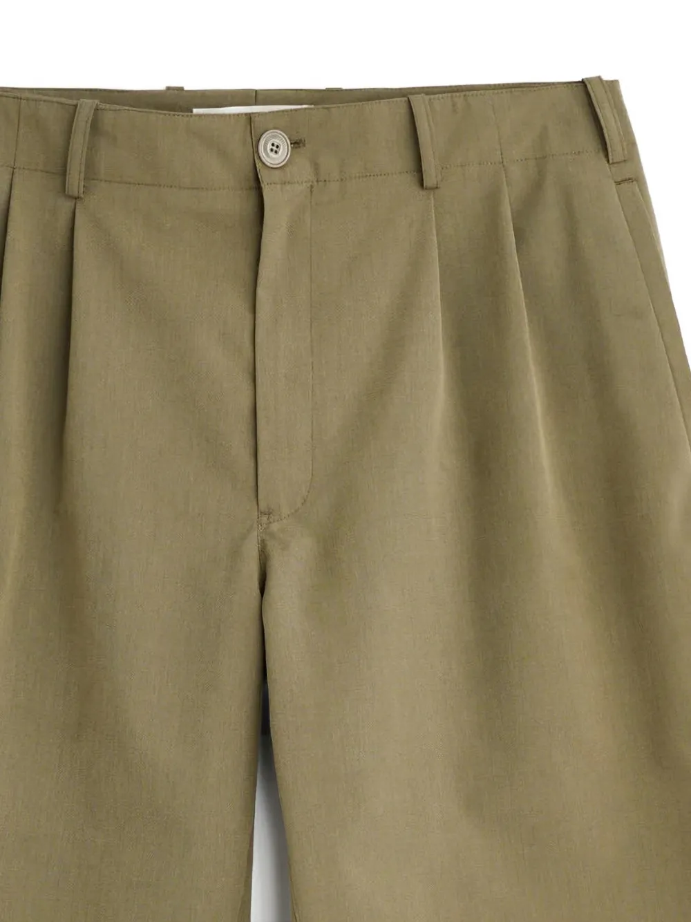  Our Legacy Ponte Pleated Shorts - Green 