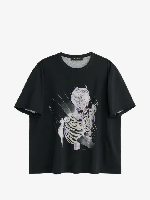 OUR LEGACY New Box T-shirt med grafisk tryk