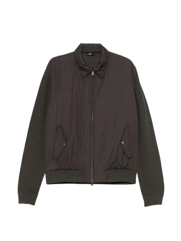 Herno Panelled Jacket in Brown