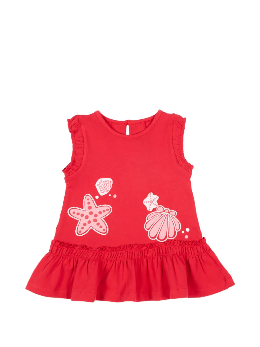 Mayoral robe courte à volants - Rouge