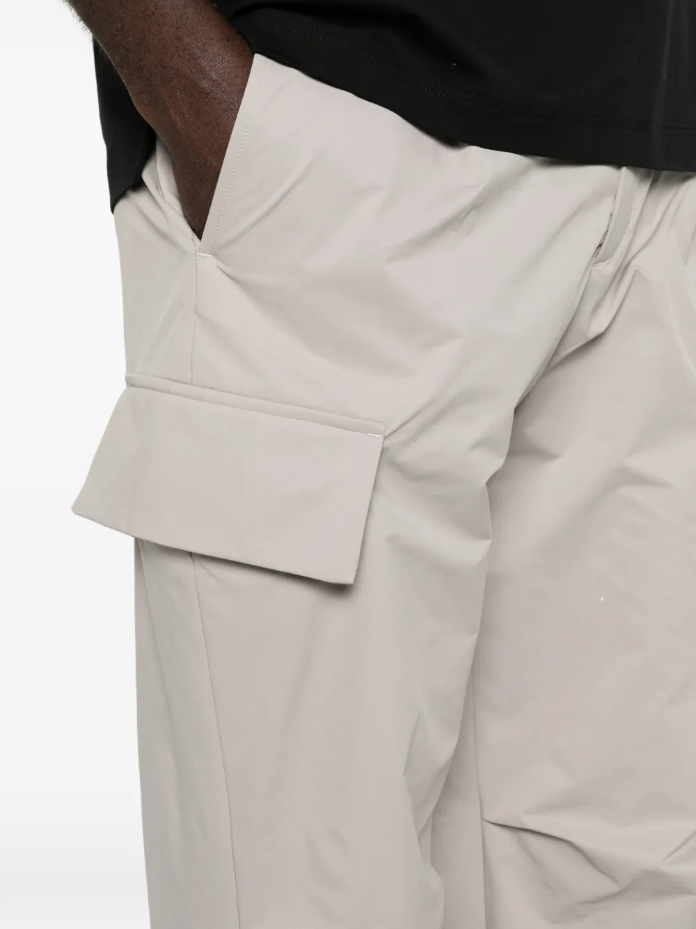 Herno Broek met elastische taille Grijs