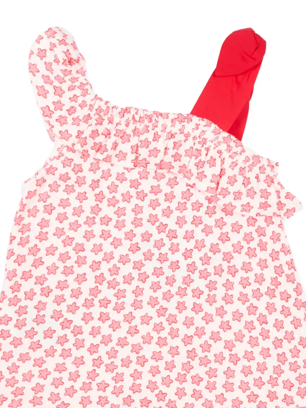 Mayoral Bambula mini-jurk met sterrenprint en ruches Rood