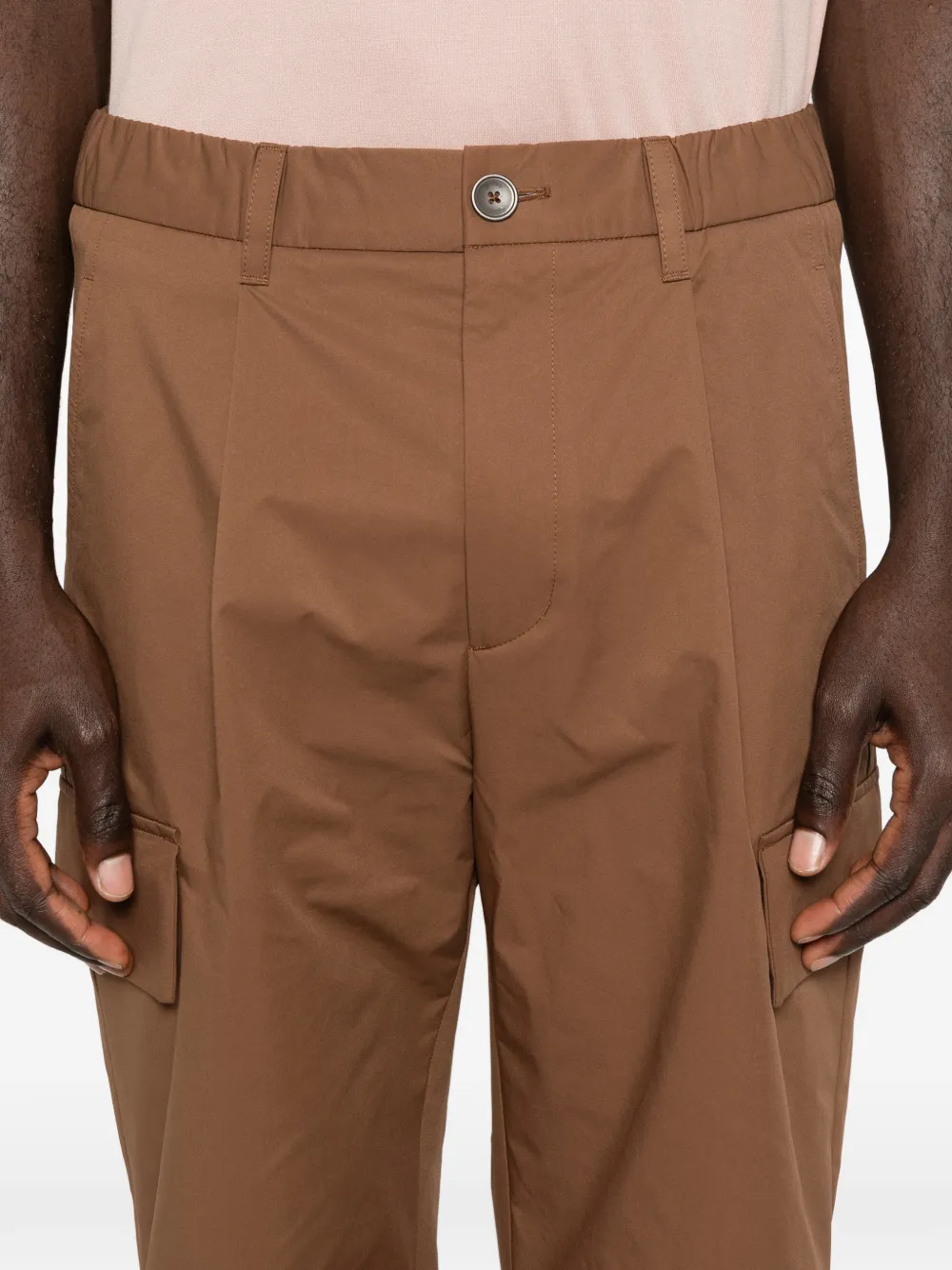 Herno Trainingsbroek met elastische taille Bruin