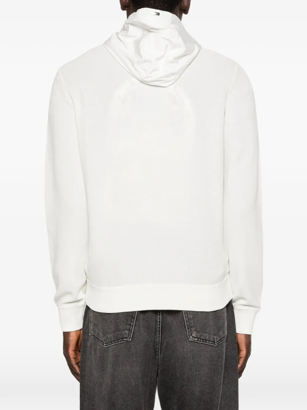 Herno Hoodie met rits Wit