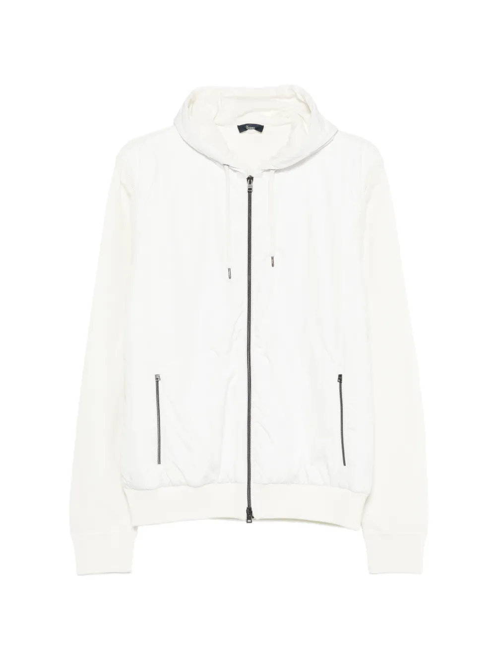 Herno Kapuzenjacke mit Reißverschluss - Weiß