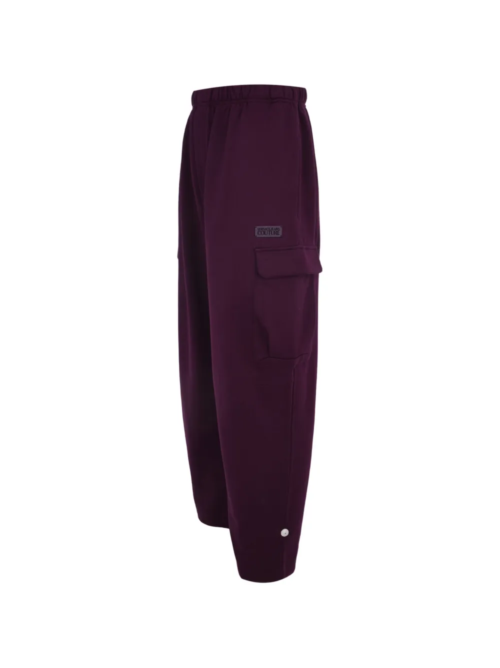 Versace Jeans Couture Cargo broek met metalen plakkaat Paars