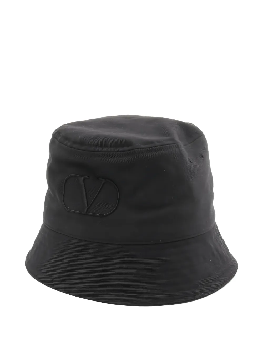 Valentino Garavani Pre-Owned 2010s logo embroidery bucket hat - Nero
