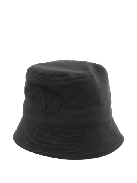 Valentino Garavani Pre-Owned 2010s logo embroidery bucket hat