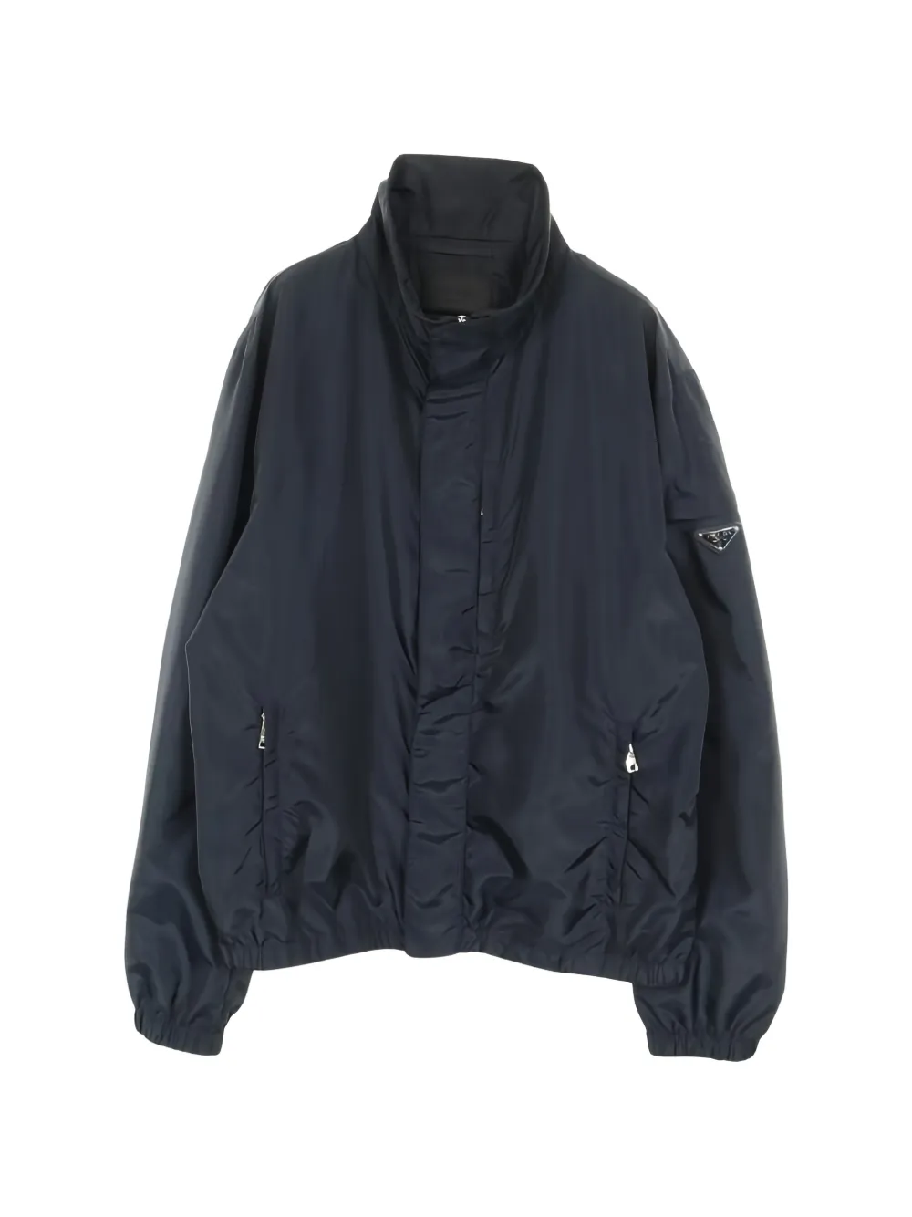 Pre-owned Prada 2000s Re-nylon Blouson In Blue