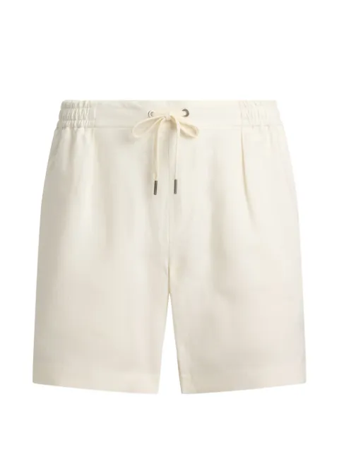 Ralph Lauren Purple Label drawstring-waist pleated shorts