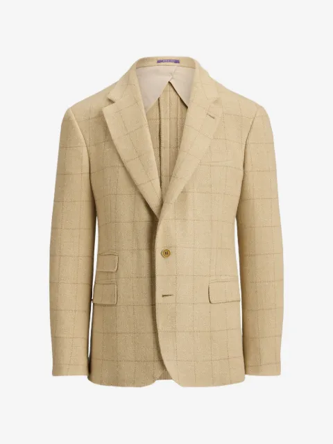 Ralph Lauren Purple Label check-pattern single-breasted blazer