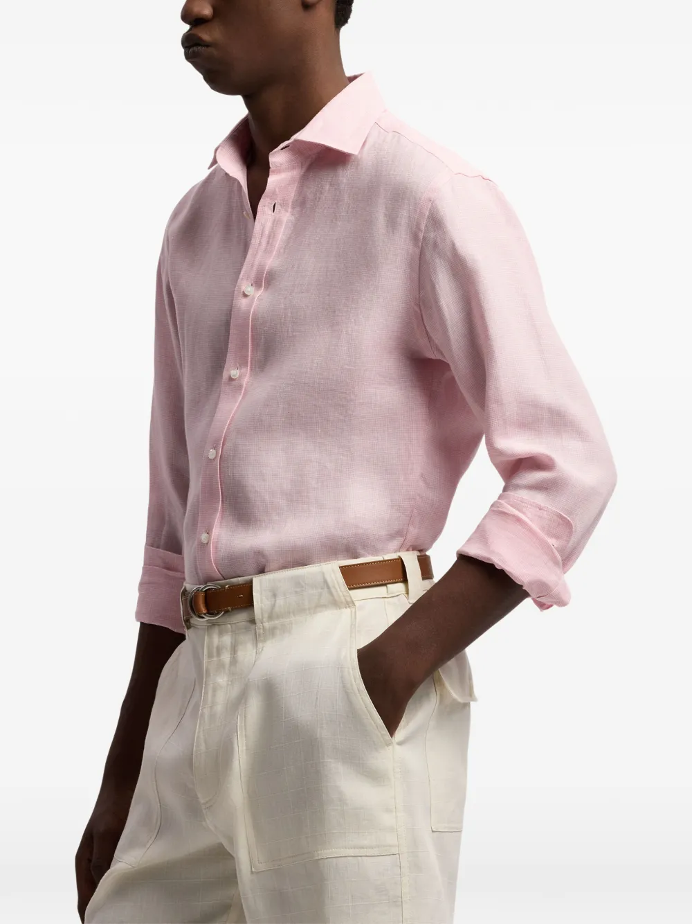 Ralph Lauren Purple Label Overhemd met lange mouwen Roze