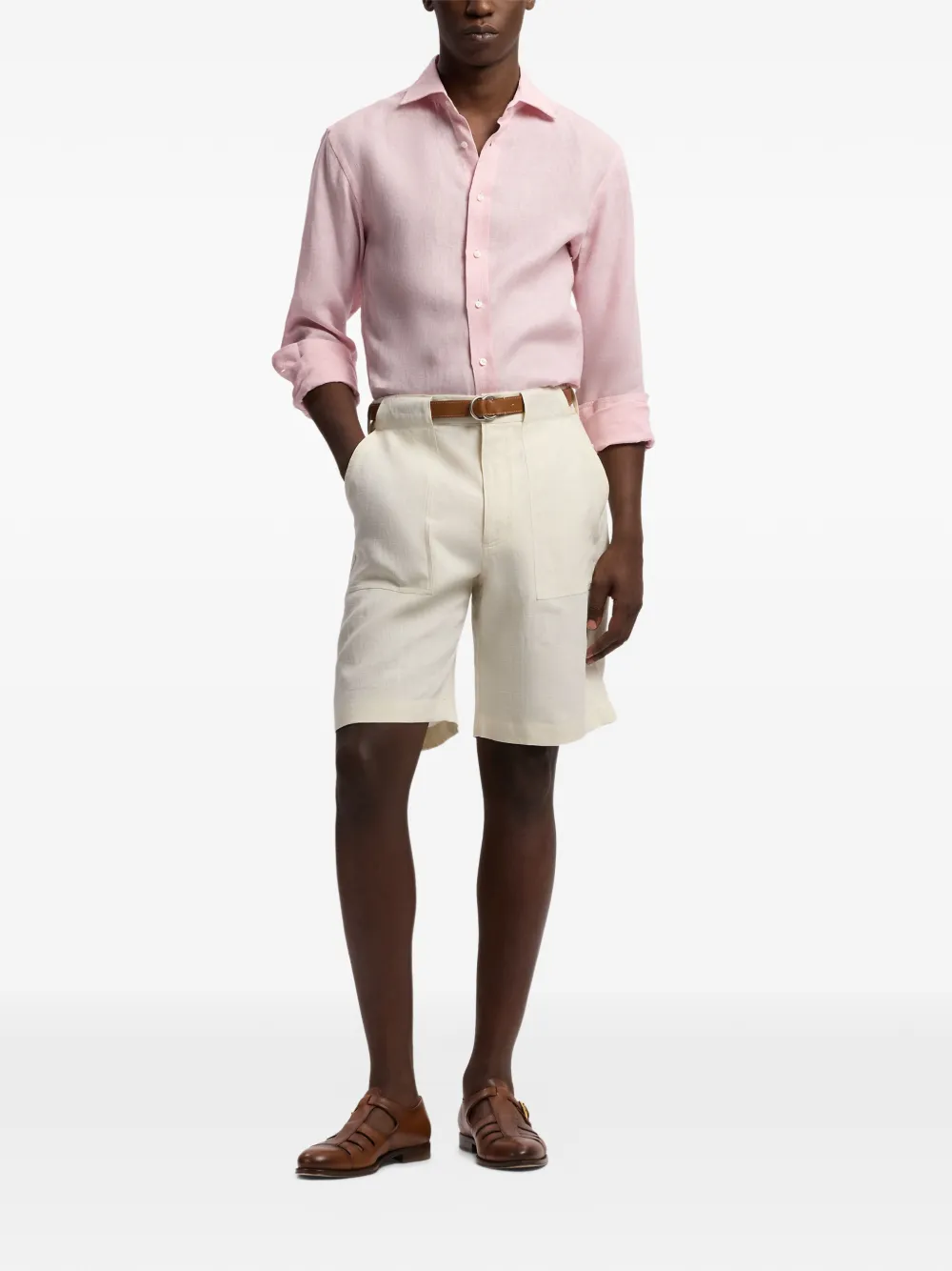Ralph Lauren Purple Label Overhemd met lange mouwen Roze