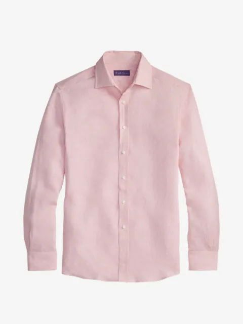Ralph Lauren Purple Label camisa manga larga con motivo de cuadros