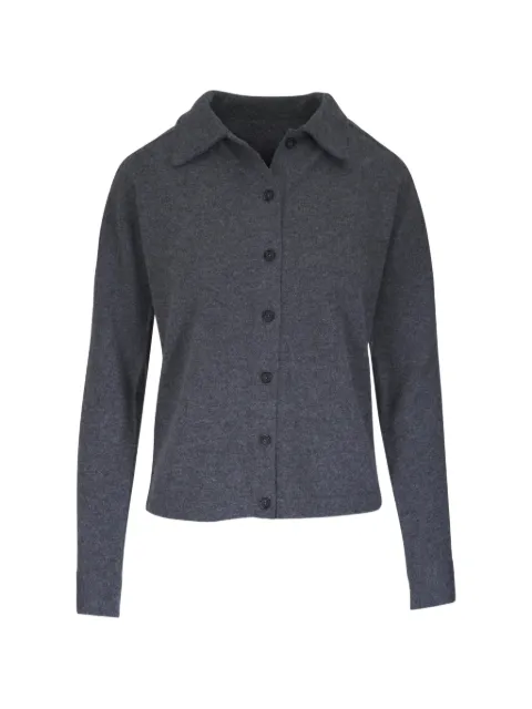 TOTEME raglan-sleeve cashmere cardigan grey melange