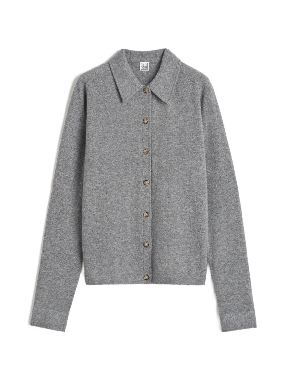 TOTEME Kasjmier vest met raglan mouwen Grijs