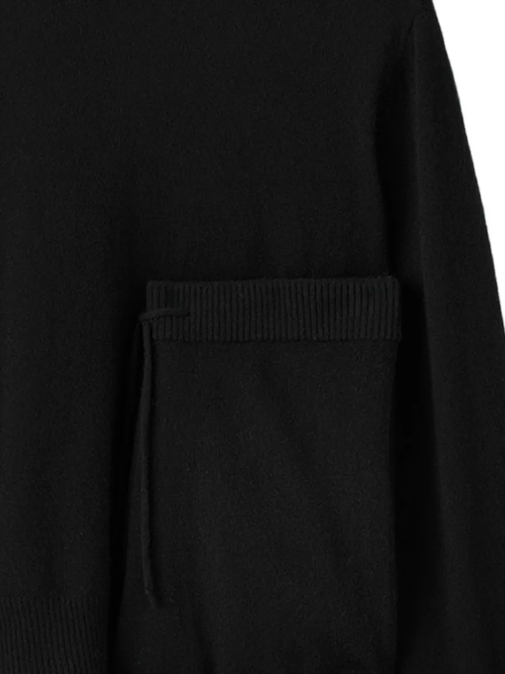  Soft Goat Elasticated-waist Trousers Set - Black 