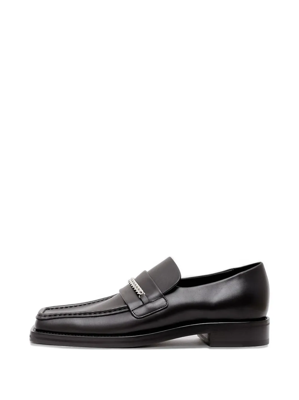 Martine Rose Loafers met kettingdetail Zwart