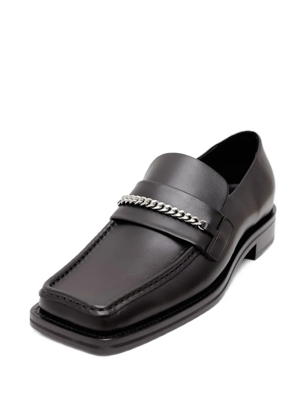 Martine Rose Loafers met kettingdetail Zwart