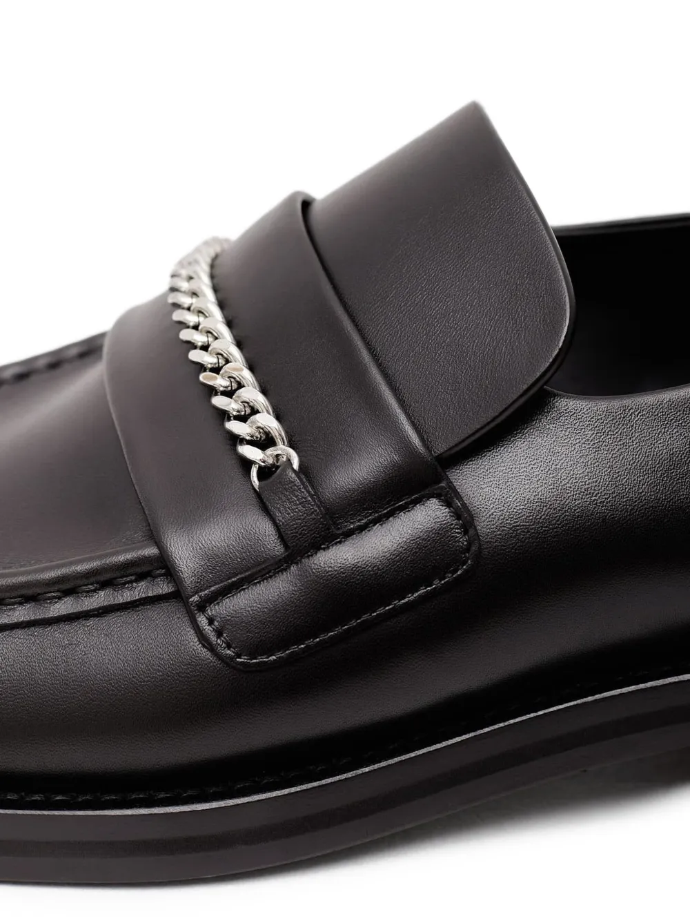 Martine Rose Loafers met kettingdetail Zwart