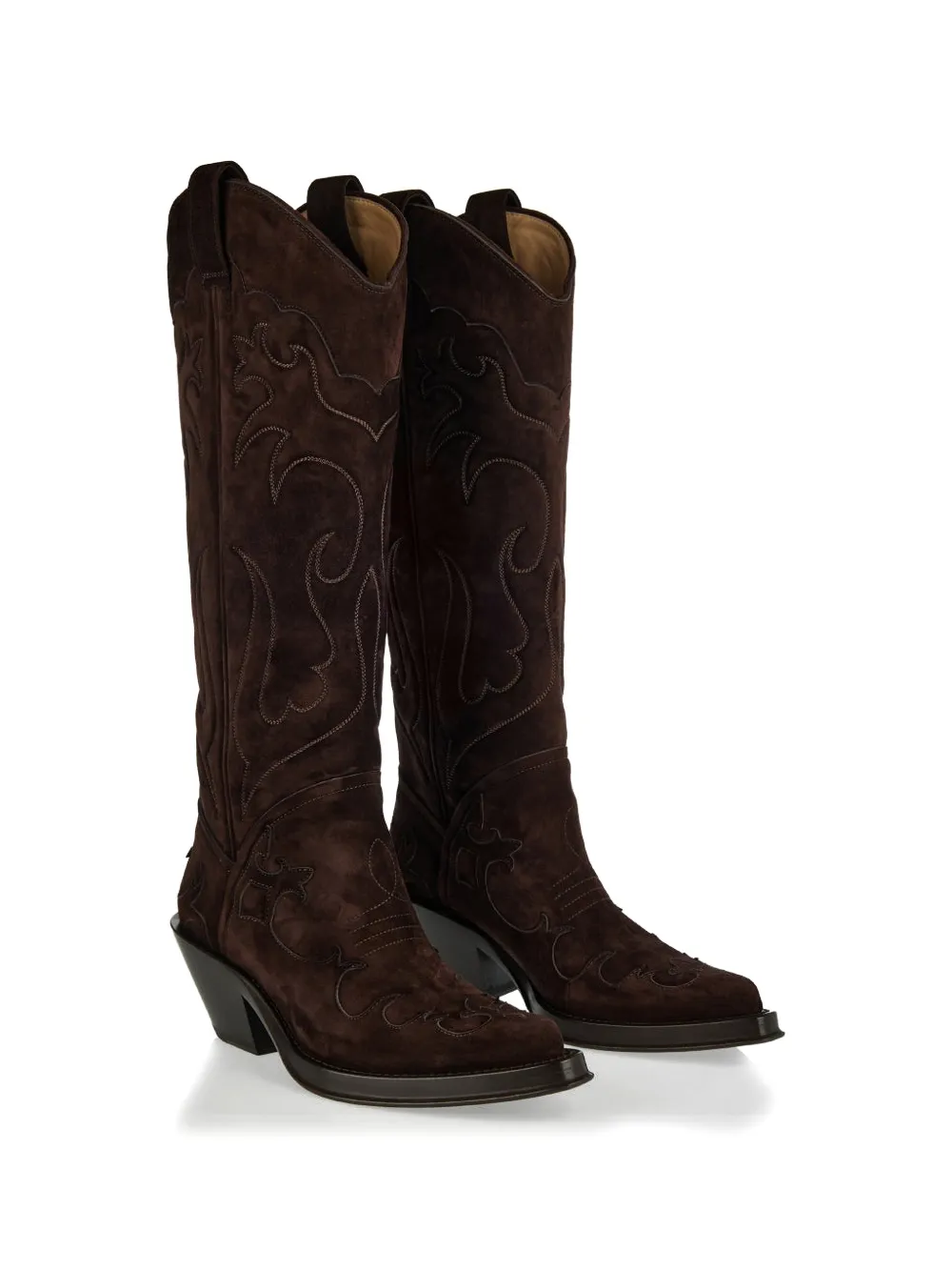 Gabriela Hearst Capitana embroidered boots Bruin