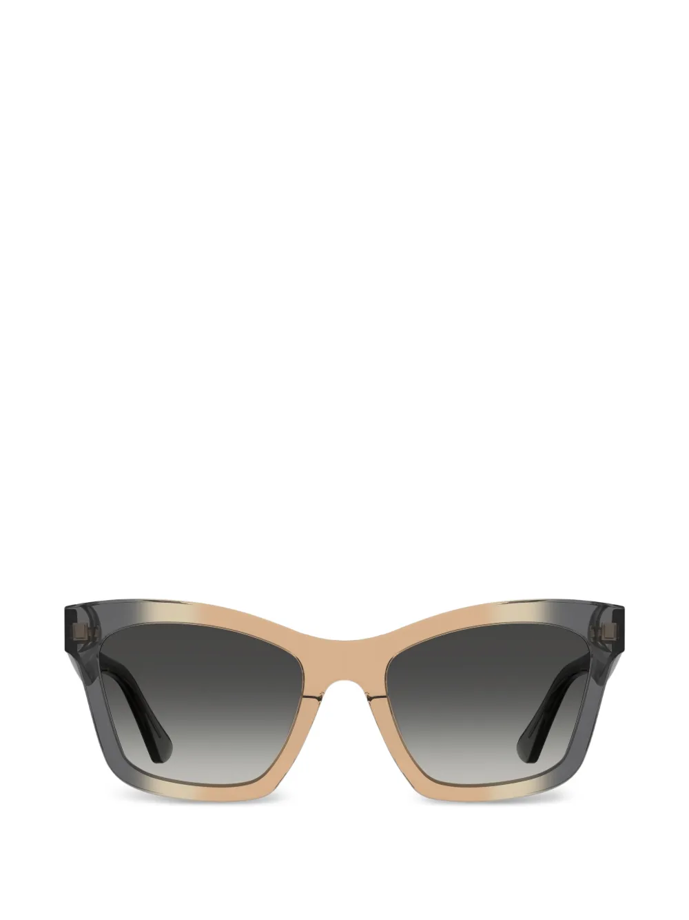 Moschino Occhiali da sole con logo - Grigio