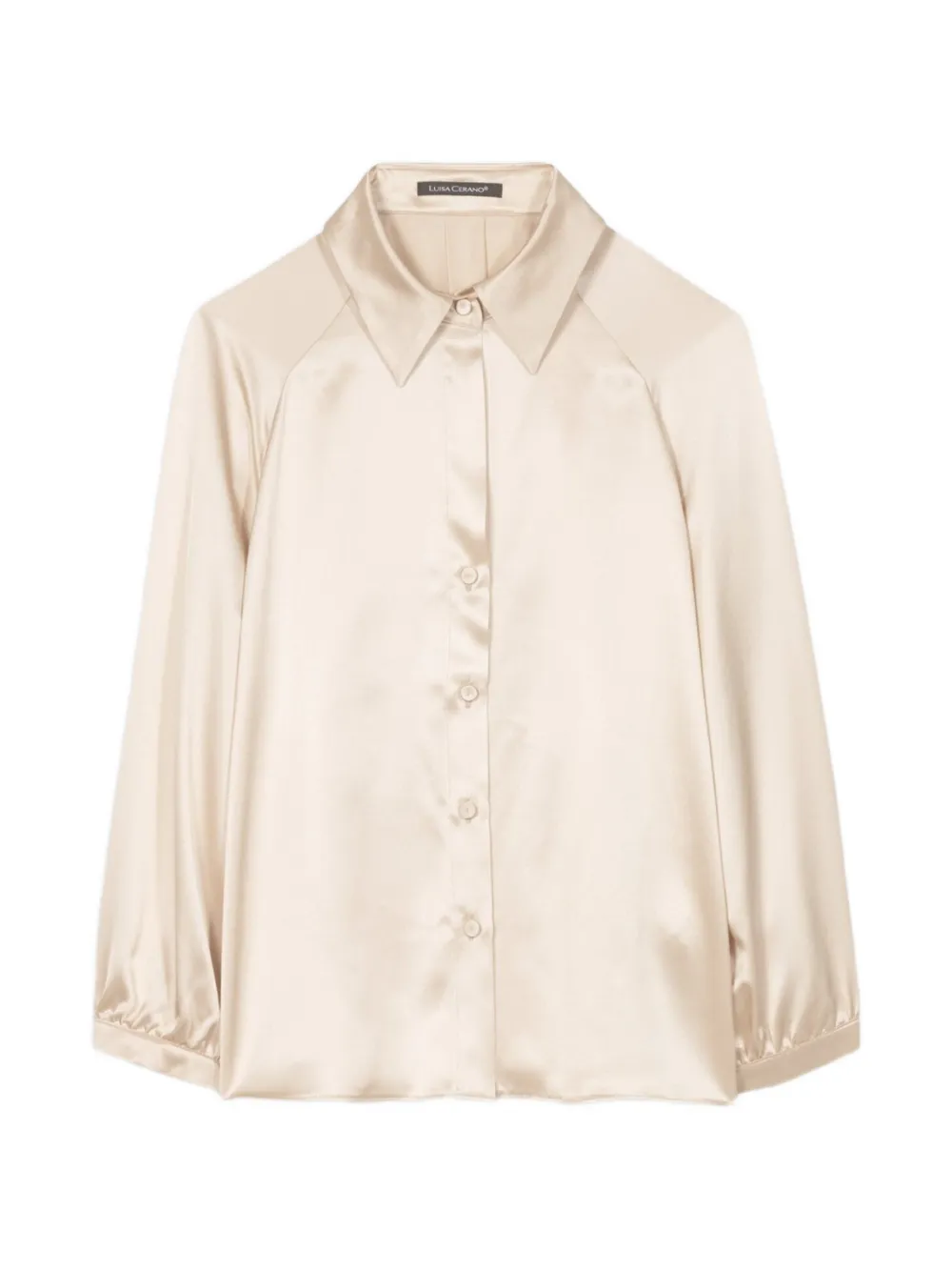 Luisa Cerano long-sleeve silk shirt - Toni neutri
