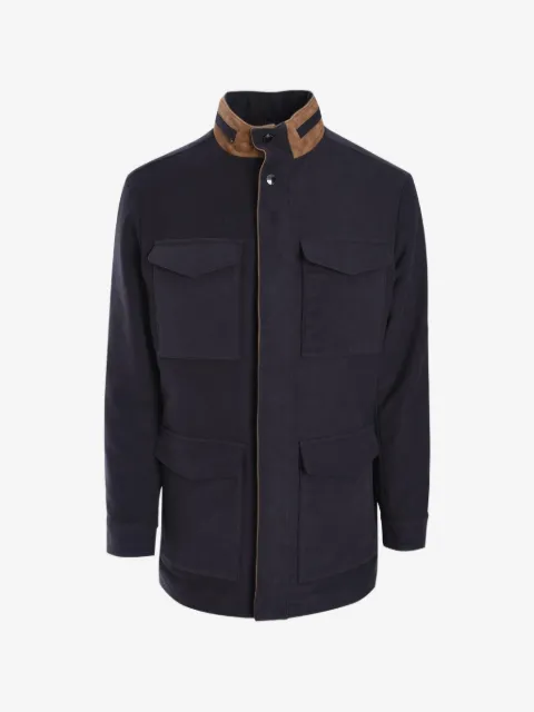 Luciano Barbera manteau droit à simple boutonnage