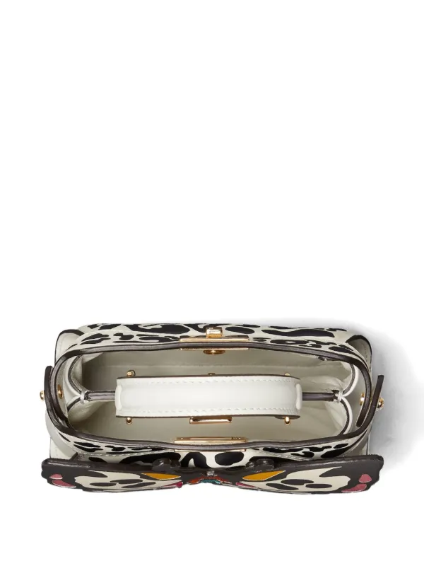 FENDI ピーカブー バタフライ ハンドバッグ ナノ | ホワイト | FARFETCH JP