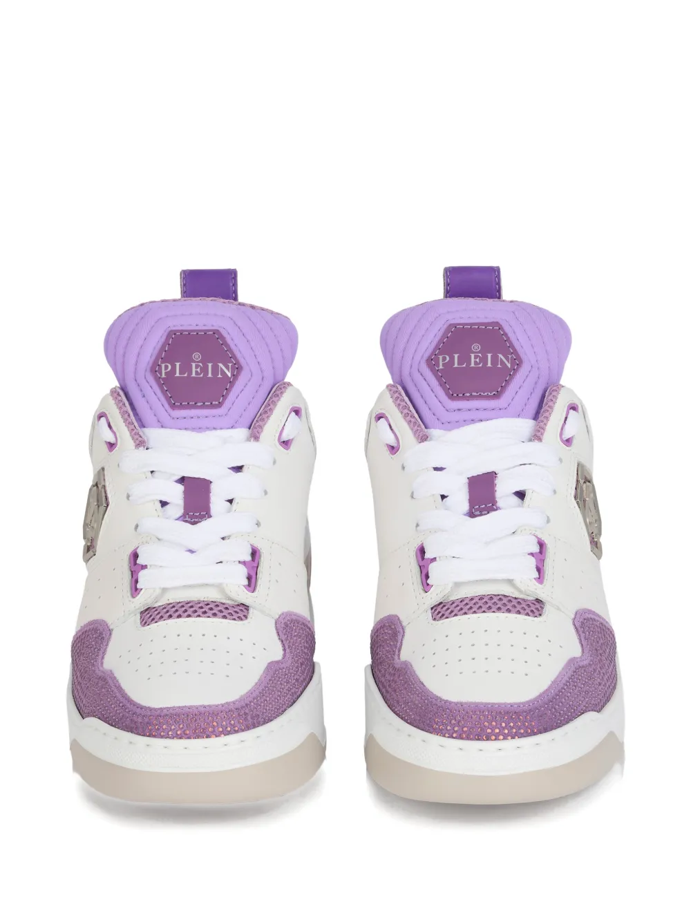 Philipp Plein Sneakers met ronde neus Wit