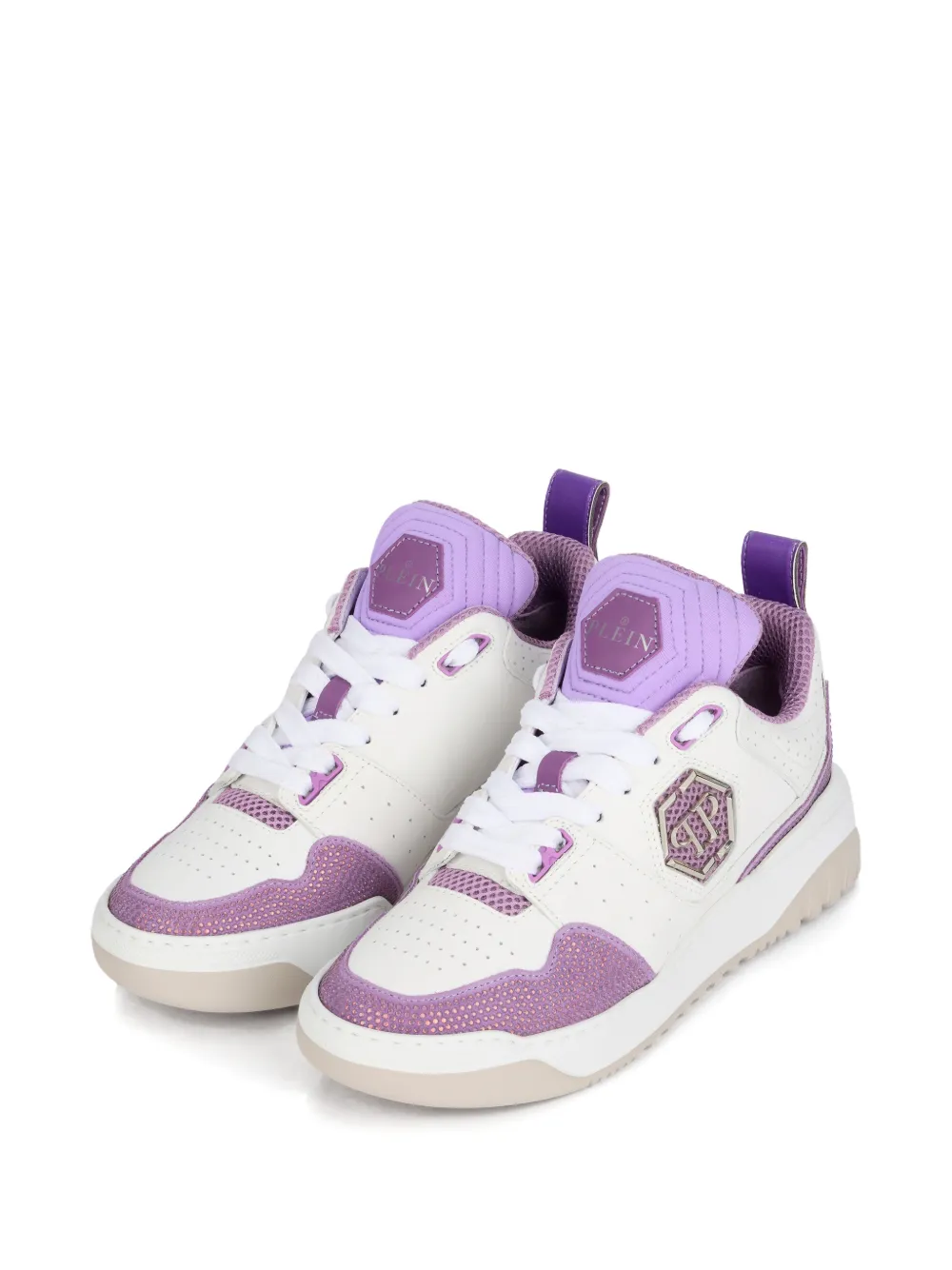 Philipp Plein Sneakers met ronde neus Wit