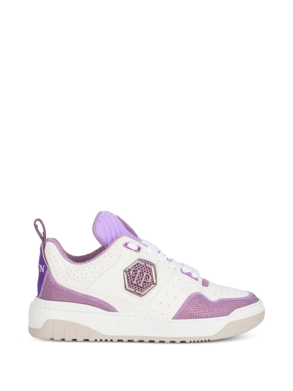 Philipp Plein Sneakers met ronde neus Wit
